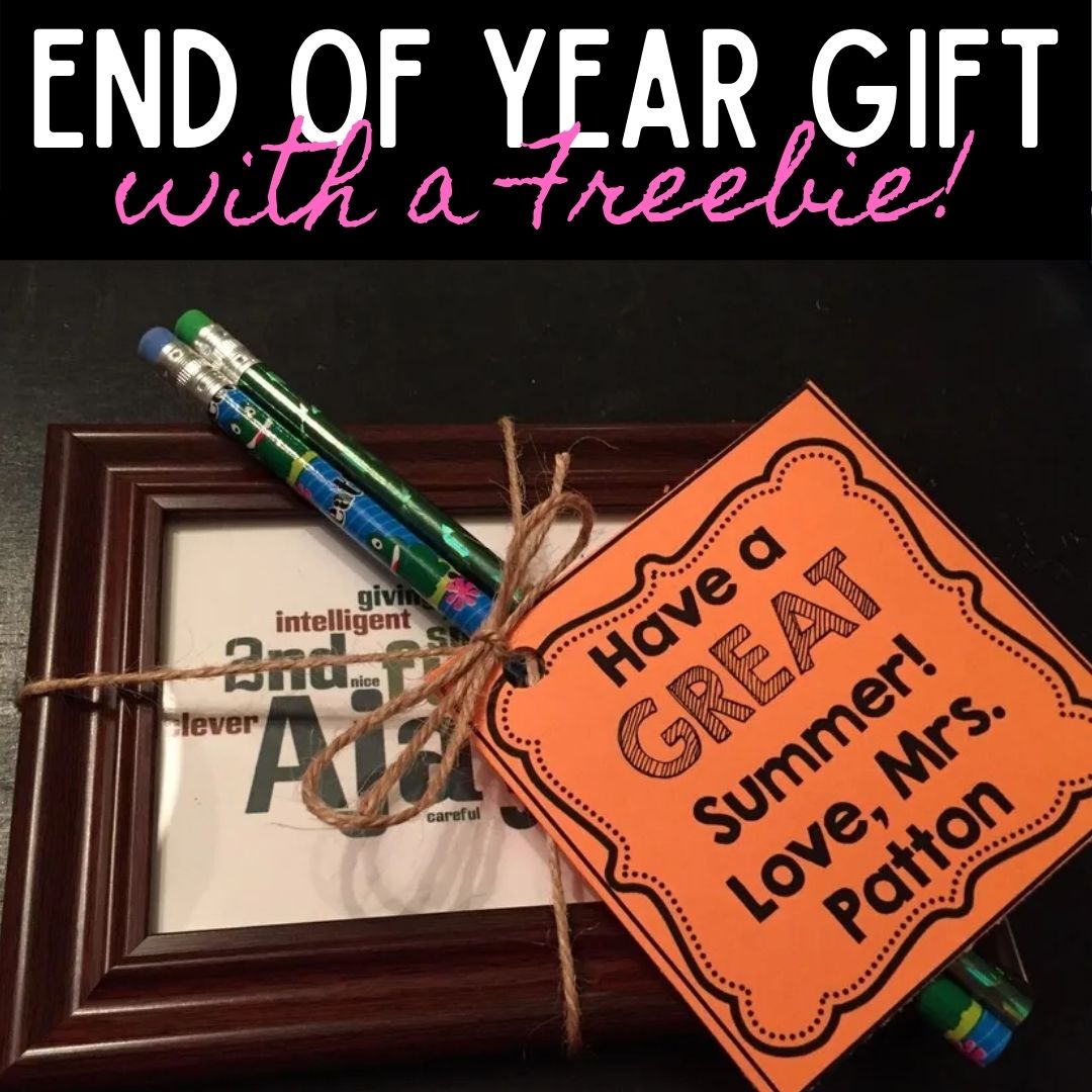 End of year student gift freebie