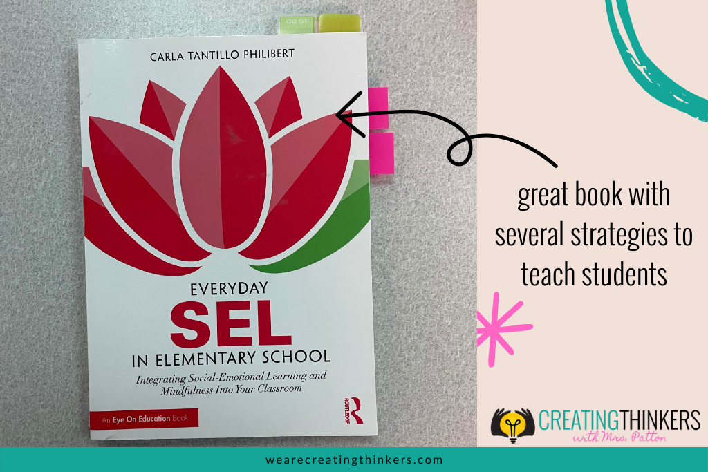 A picture of the book Everyday SEL in Elementary School by Carla Tantillo. It says “great book with several strategies to teach students” It’s one of the techniques required for cooperative learning.