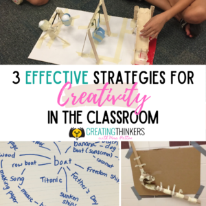 image with title 3 effective strategies for creativity in the classroom
